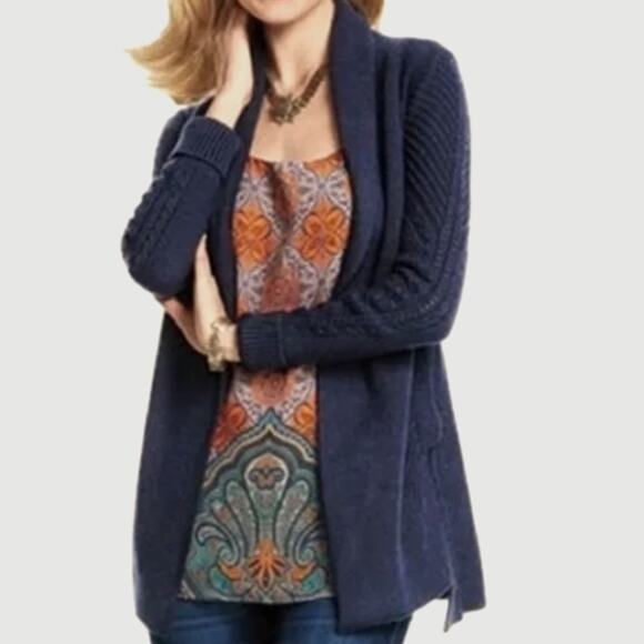 CAbi | Countryside Chunky Cable Knit Duster Cardigan. Size XS. VGUC - Picture 1 of 5